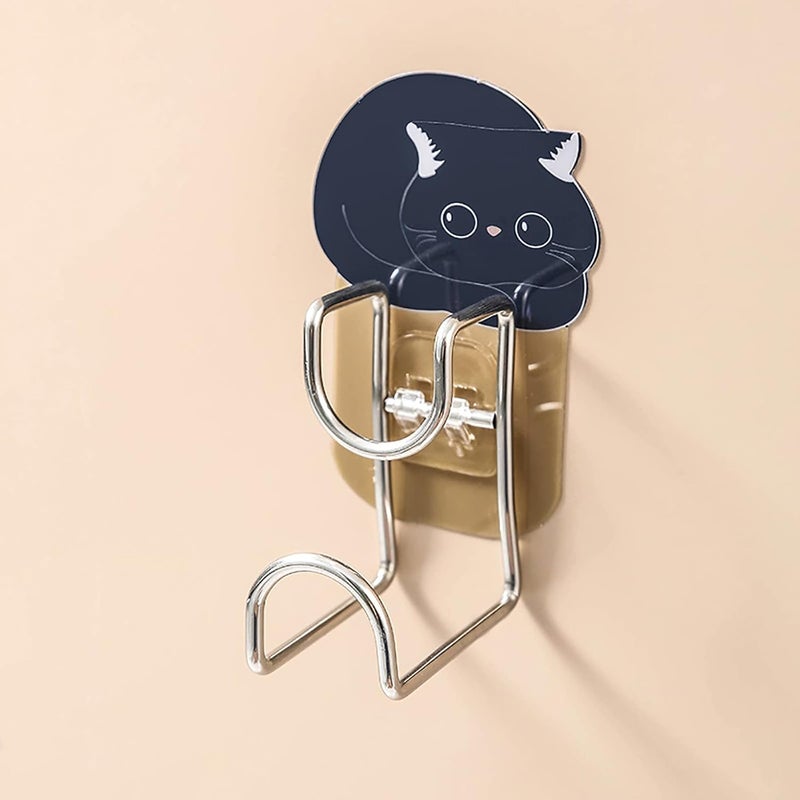 comfrt 3PCS Hook-Free Towel Rack Traceless Hook Free Punch Kitchen Bathroom Door - Image 2