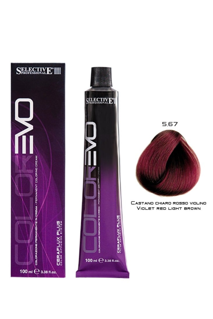Selective Professional ColorEvo 5.67 Light Brown Red Violet 100 ml - Image 1