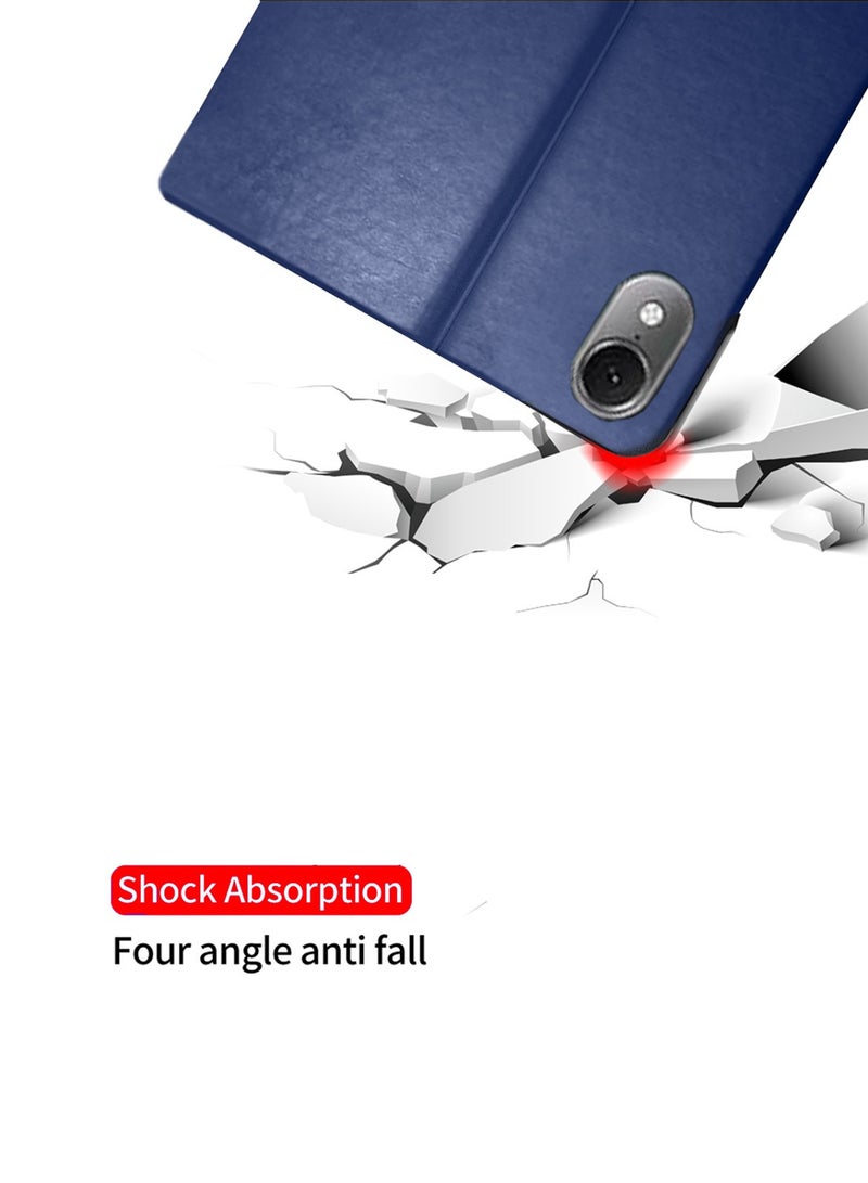 BYTER Honor Pad V9 11.5 Inch 2024 / Huawei MatePad 11.5 S 2024 / Huawei MatePad Air 11.5 Inch 2023 / Huawei MatePad 11.5 Inch 2023 - Classic PU Leather Trifold Stand Flip Case Cover (TCFPSR) - Navy Blue - Image 3