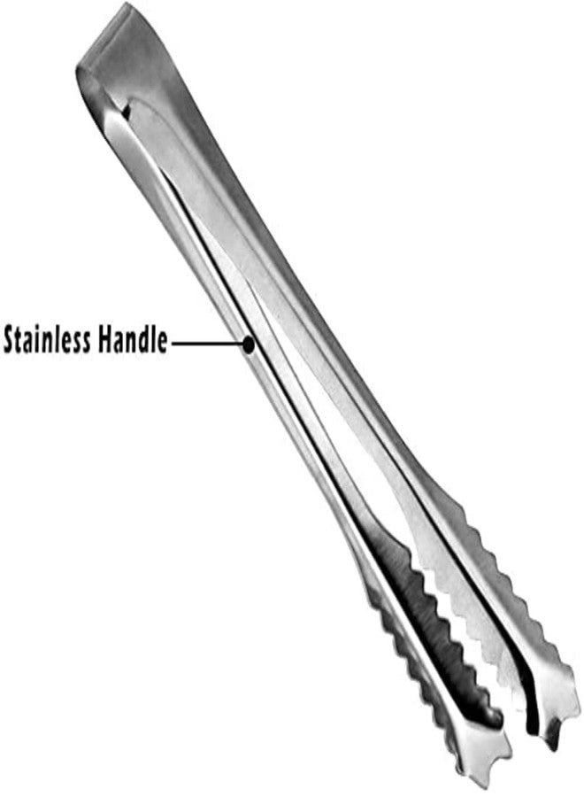 Melostu Sweet Candy Buffet Ice Tongs & Scoops (Silver-1 set) - Image 3