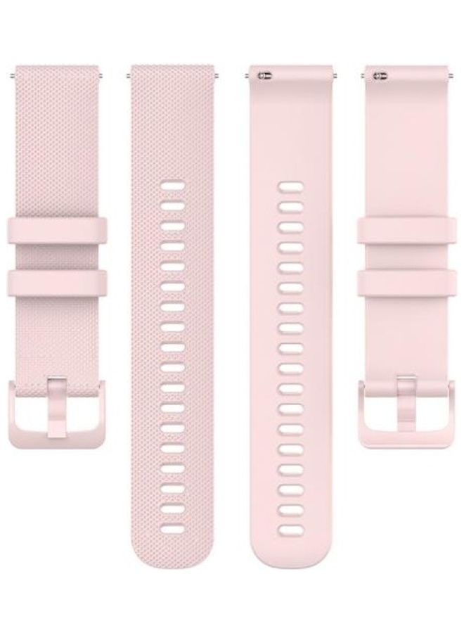 NIBEMINENT Silicone Smart Watch Replacement Strap For Garmin Pink - Image 3