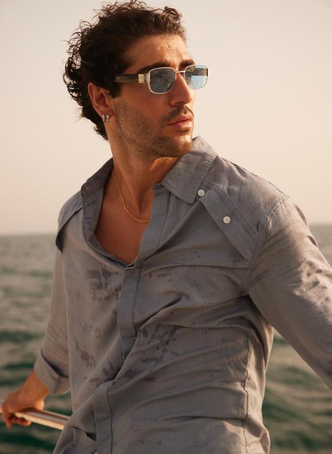 Selene Men Linen Casual Shirt - Image 1