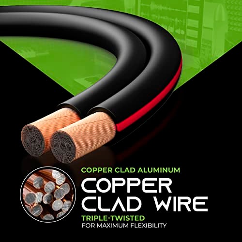 GEARit 12AWG Speaker Wire, Pro Series 12 Gauge Speaker Wire Cable (200 Feet / 60.96 Meters) Great Use for Home Theater Speakers and Car Speakers, Black - Image 5