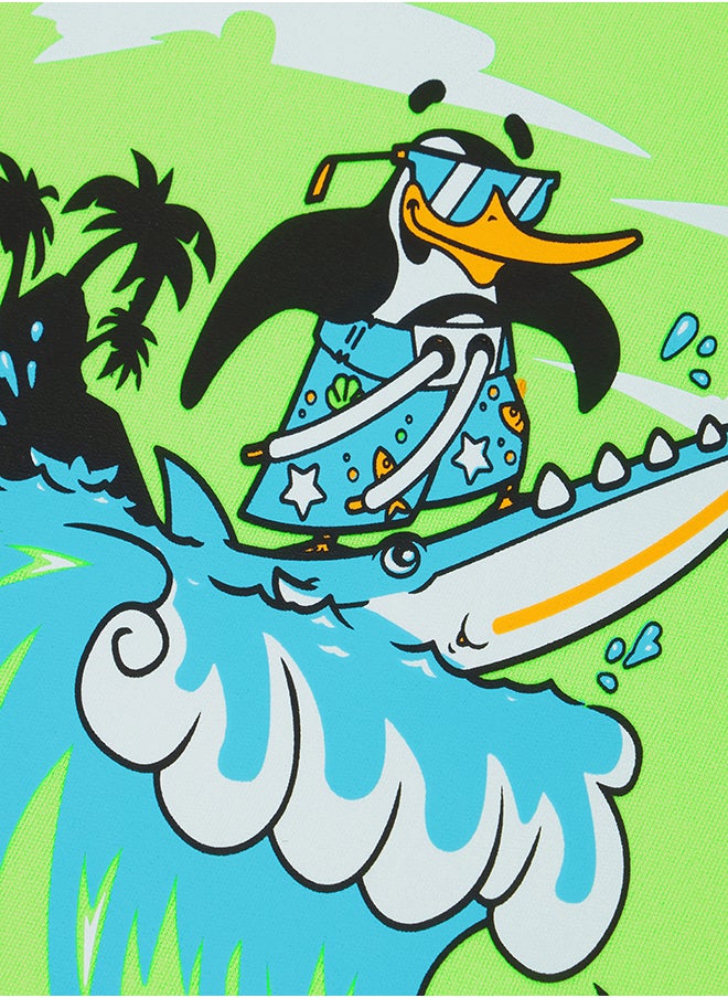 speedo - Kids' Learn to Swim Character Printed Float Vest Green - Image 1