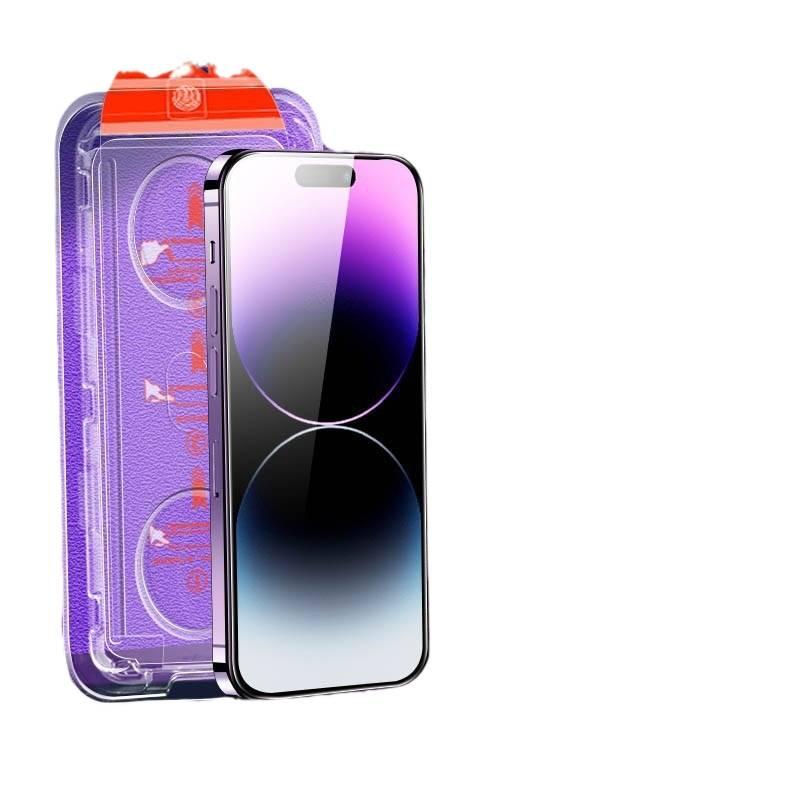 غطاء هاتف بGlass لـ iPhone 15 / 15 Plus / 15 Pro / 15 Pro Max باللون Frosted مع حماية الخصوصية ومقاومة بصمات الأصابع مع مقاوم للصدمات مع حماية من السقوط مع مقاومة الغبار للهدايا - Image 5