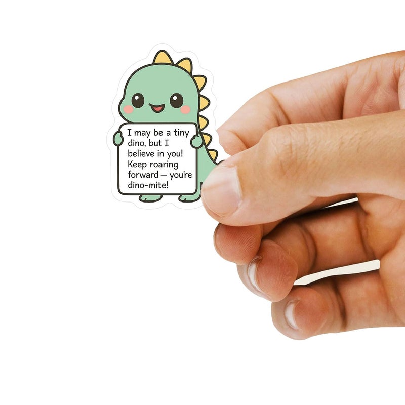 Obujopal 100 Pcs Emotional Support Animal Stickers, Cute Affirmation Stickers for Kids Teacher Classroom Water Bottle Laptop Phones, Positive Quote Vinyl Waterproof - Image 2