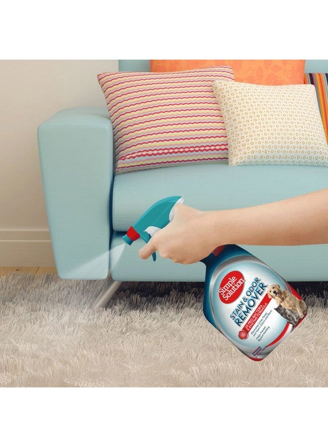 سيمبل سوليوشن مزيل البقع والروائح الكريهة للحيوانات الأليفة | منظف إنزيمي بقوة تنظيف مضاعفة ضد البكتيريا | 32 أونصة - Image 4