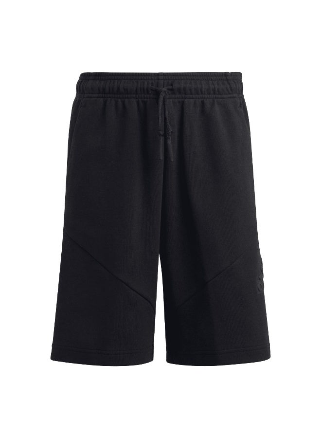 adidas شورت تدريب U Fi Logo Sh أسود للأولاد من 7-8 سنوات - Image 2