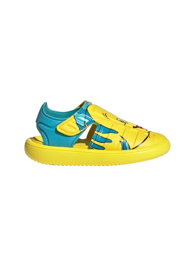 Adidas صنادل مائية للأطفال من أديداس ديزني بيكسار - أصفر ساطع - Image 1