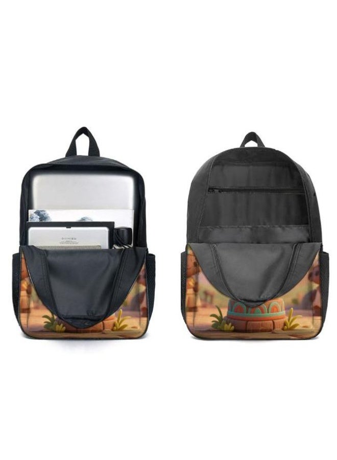 Cartoon backpack three-piece set, cute design, new campus trend (suitable for primary and secondary schools, children) - 5 - Image 4