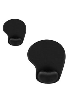 LOGILILY Ergonomic Mouse Pads with Comfortable and Cooling Gel Wrist Rest Support and Lycra Cloth |Mouse Pad with Wrist Support |Non-Slip PU Base|  - Image 2