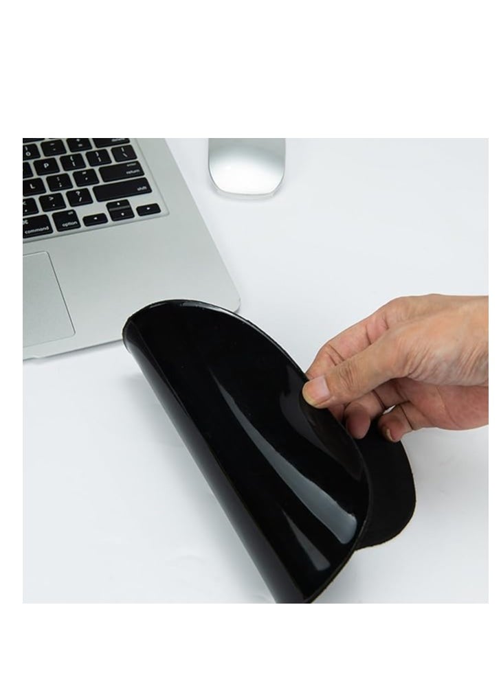LOGILILY - Ergonomic Mouse Pads with Comfortable and Cooling Gel Wrist Rest Support and Lycra Cloth |Mouse Pad with Wrist Support |Non-Slip PU Base| - Image 1