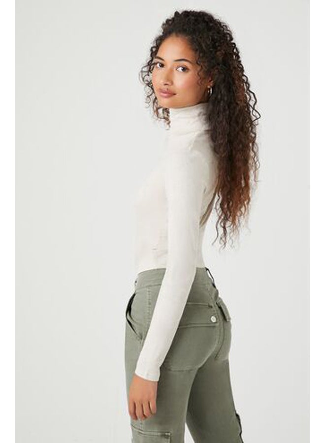 FOREVER 21 Fitted Turtleneck Top - Image 2