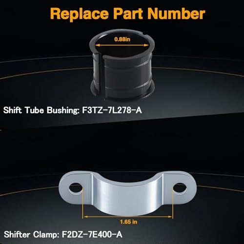 KPALAG Steering Column Shift Tube Bushings Shifter Clamps Compatible with Ford E150 E250 E350 F150 F250 F350 Lincoln Navigator Replace#: GC2Z-7E400-A F3TZ-7L278-A 905-107 905-110 - Image 4