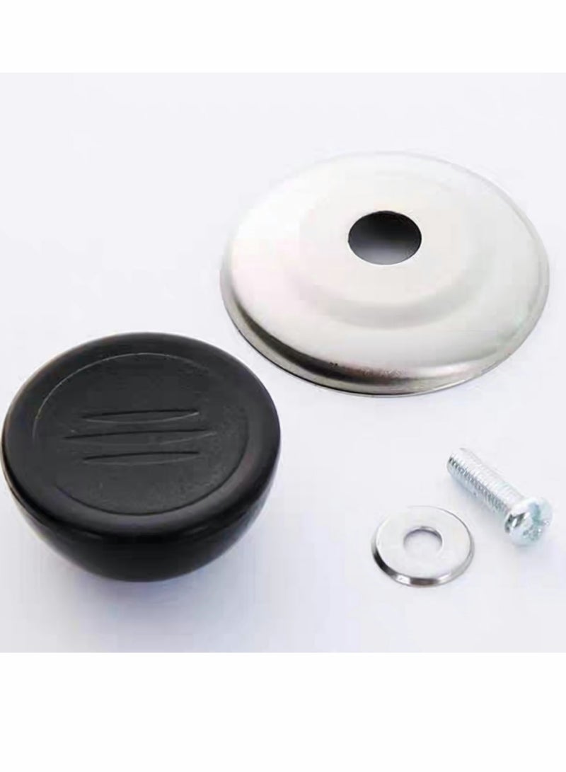 Zikra Universal Pot Lid Knob, Stainless Steel Heat Resistant Replacement Spare Lid Round Handle, Lid Accessory Handle Suitable for Cookware, Lid, Knob Handle Repair and Replacement (6 pcs) - Image 2