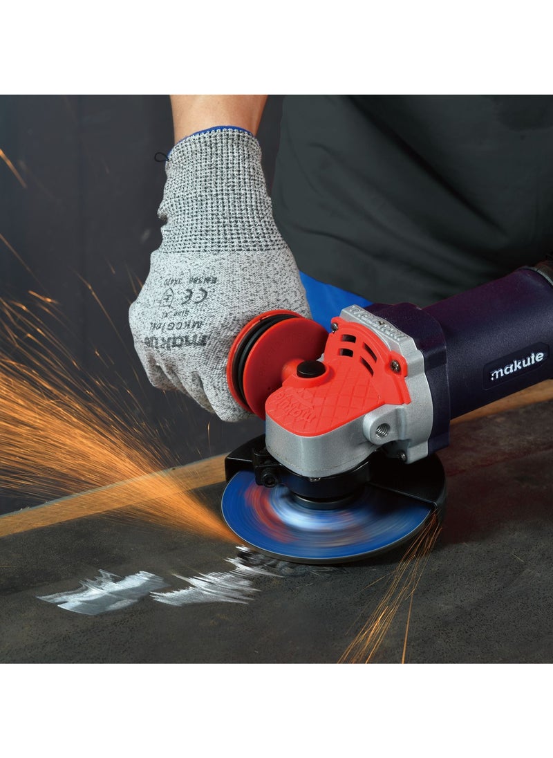 makute Makute AG009-A 115mm Angle Grinder - 1000W, 220-240V, 50/60Hz, 10000r/min  - Image 4