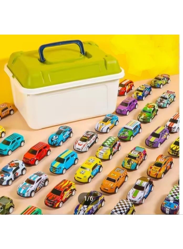 Diecast Sports Cars Set for Kids Boys and Girls, Car Set in Box Gift for Kids on Birthdays, Multi-Shape Pack (20 Pieces) - Image 1