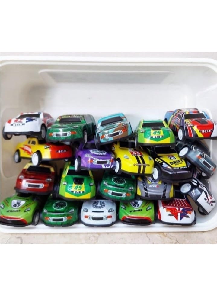 Diecast Sports Cars Set for Kids Boys and Girls, Car Set in Box Gift for Kids on Birthdays, Multi-Shape Pack (20 Pieces) - Image 2