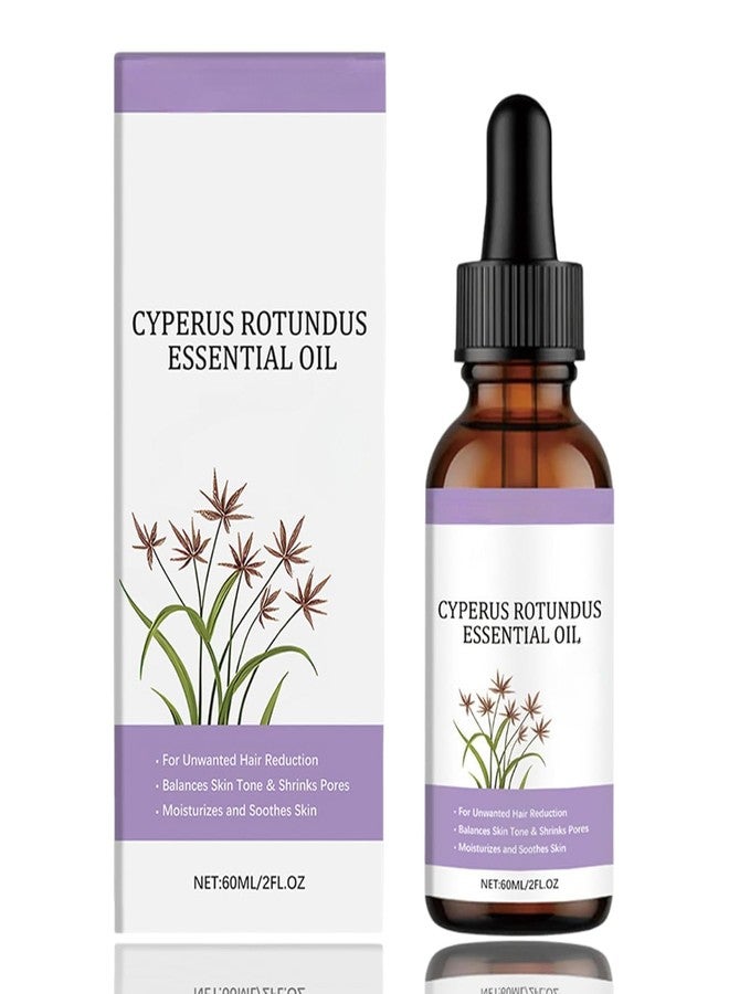 ROYALS RADIANCE Cyperus Rotundus Essential Oil 60ml | Natural Unwanted Hair Reduction Oil | Moisturizes, Soothes & Balances Skin Tone | Face & Body Care (60_GM, Pack OF_1) - Image 1