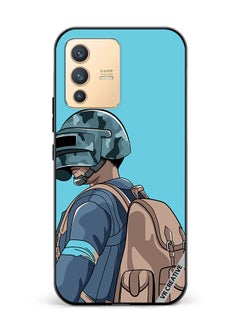 Protective Case Cover For Vivo V23 5G Helmet And In Military Uniform Design Multicolour