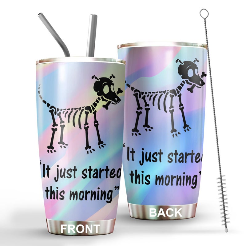 MEDROC Veterinary Technician Gifts Tumbler  Stainless Steel 20oz Straw Lid Funny Veterinarian Gift For Women Men Vet Tech Week Gift For Assistant Receptionist Tech Coffee Cups VT003
