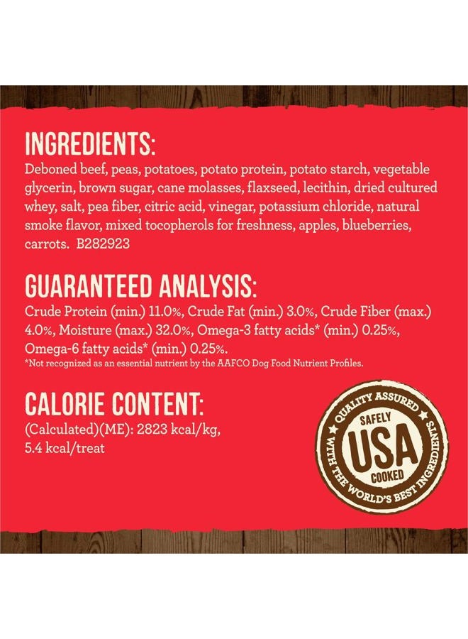 Merrick Power Bites Natural Soft And Chewy Real Meat Dog Treats, Grain Free Snack With Real Beef Recipe - 6 oz. Bag - Image 5