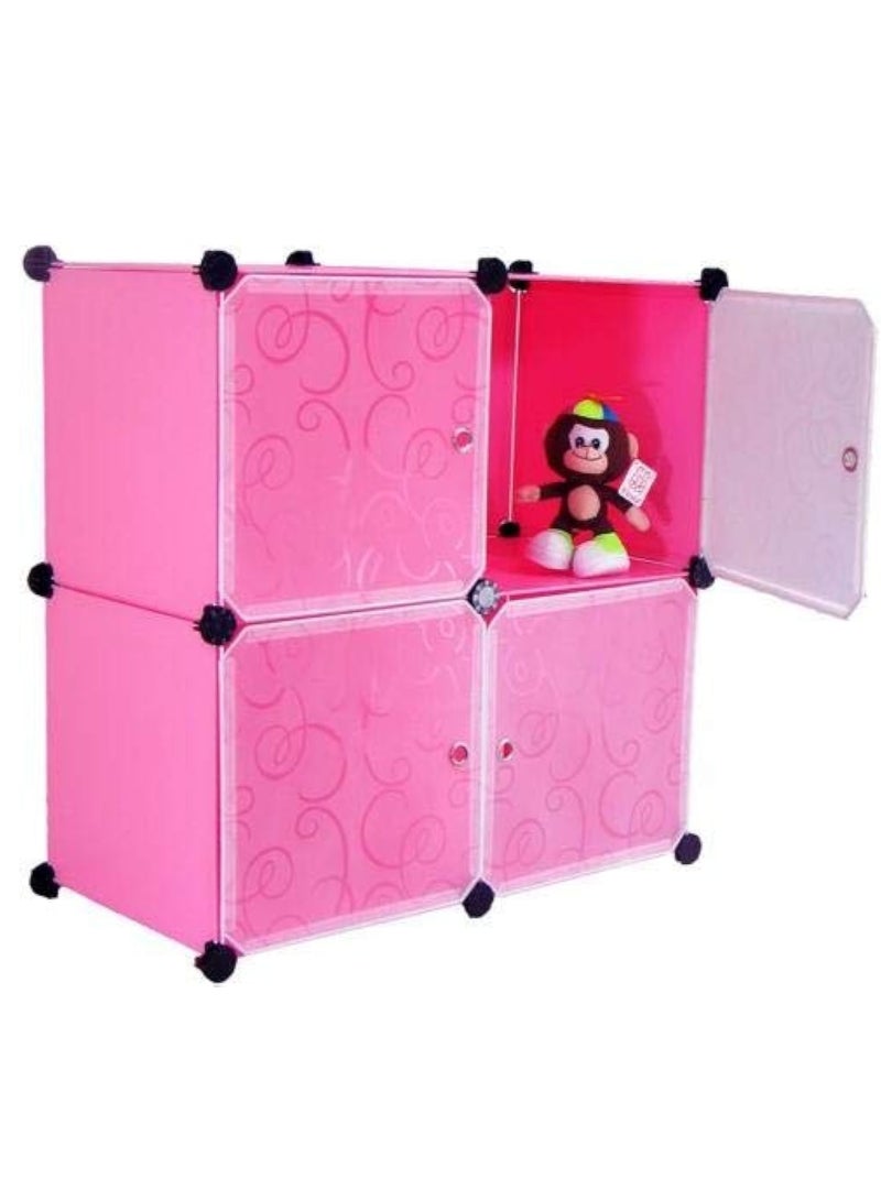 Generic 4 cubes DIY Plastic cabinet 