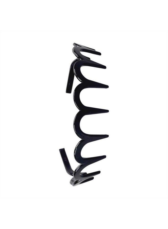 Fodattm 2PCS Zig Zag Shark Tooth Hairband Plastic Headband Hair Comb Women Hair Hoop Hair Accessories (E#) - Image 5
