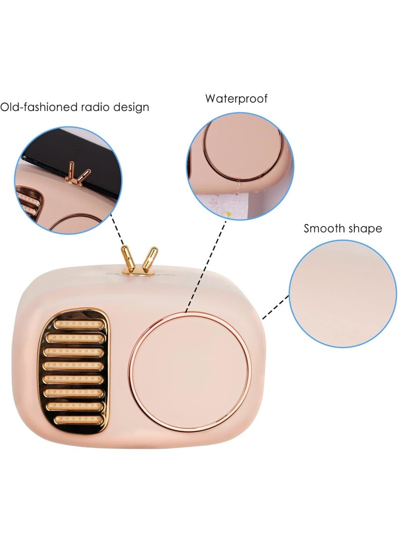 SOLARAE حاملات غطاء علبة المناديل الورقية، حاوية مثبتة على الحائط للمناديل الورقية، للحمام، غرفة المعيشة، غرفة الطعام، غرفة النوم أو المكتب، لمختلف الأسطح، وردي - Image 2