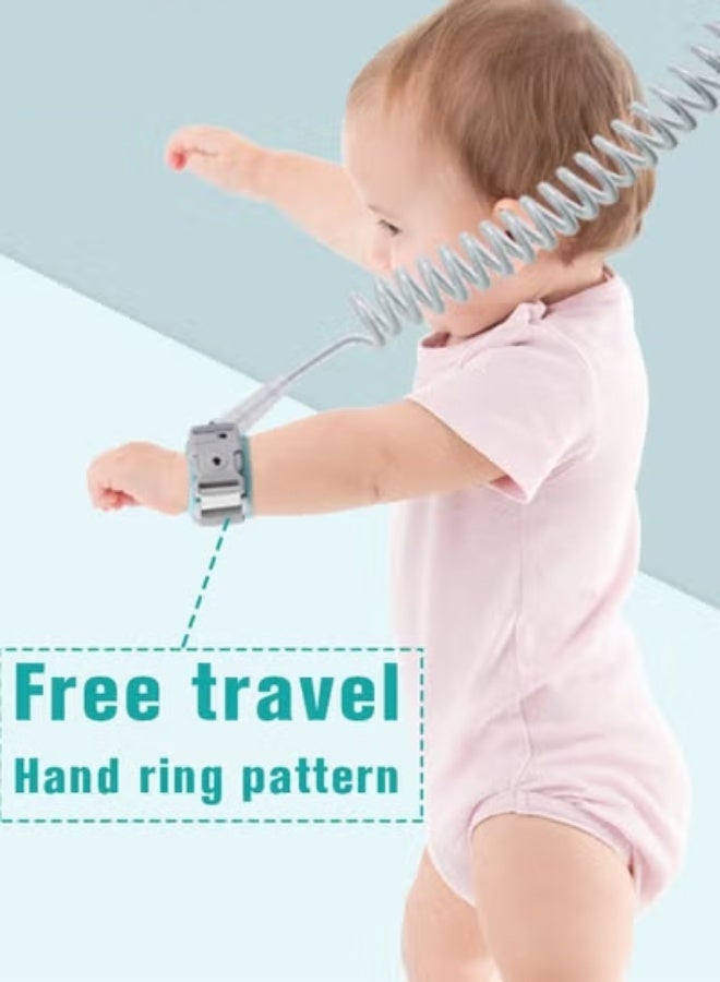 DOOKOO 2 in 1 Toddler Leash, Baby Anti Lost Wrist Link, Child Safety Harness Tether, Kids Walking Wristband Assistant Strap Belt for Parent Boys Girls Outdoor Activity - Image 5