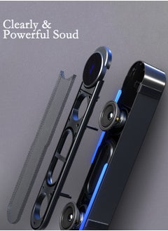 LOOPITYS USB Wired Computer Speaker Black HiFi Wired Soundbar Speaker with Touch Control, Surround Sound, USB 2.0 Desktop Soundbar with LED Lights, Multifunctional Design  - Image 4