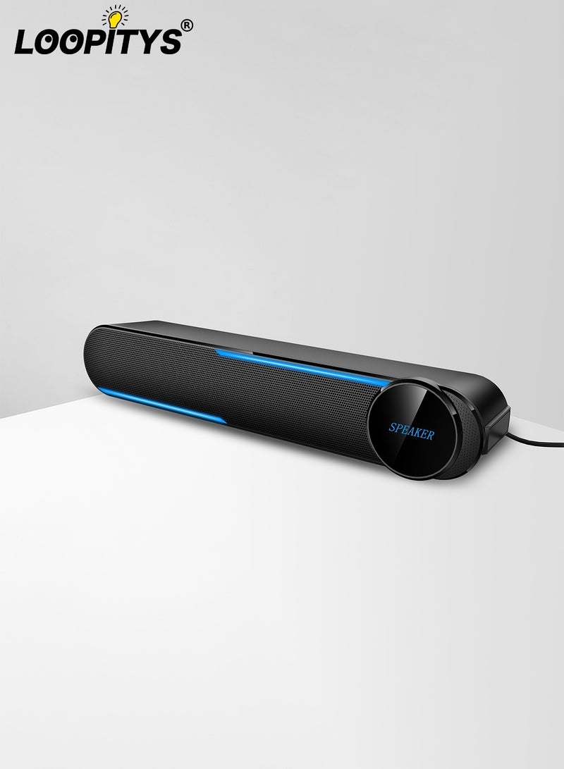لوبيتيز USB 2.0 سطح المكتب مكبر الصوت مع التحكم باللمس ، الصوت المحيطي ، الصمام مصباح ، متعدد الوظائف تصميم - Image 1