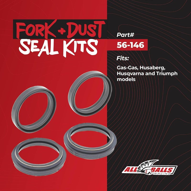 All Balls 56-146 Fork and Dust Seal Kit - Image 2