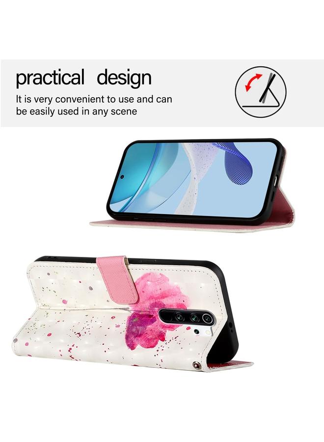 اس-توب جراب لهاتف Redmi Note 8 Pro، جراب هاتف جلدي قابل للطي أفقيًا برسومات ثلاثية الأبعاد - Image 3