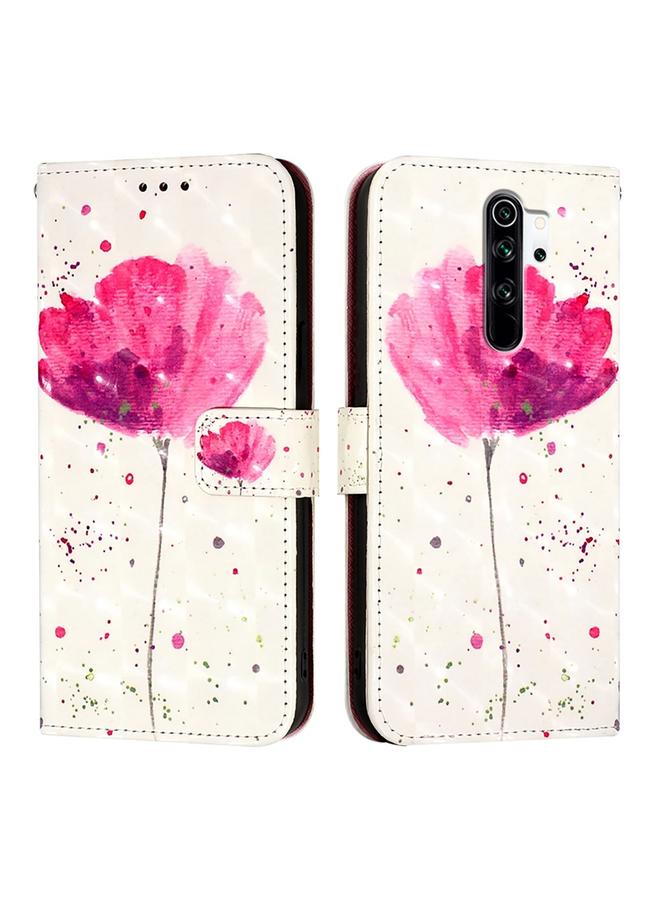 اس-توب جراب لهاتف Redmi Note 8 Pro، جراب هاتف جلدي قابل للطي أفقيًا برسومات ثلاثية الأبعاد - Image 2