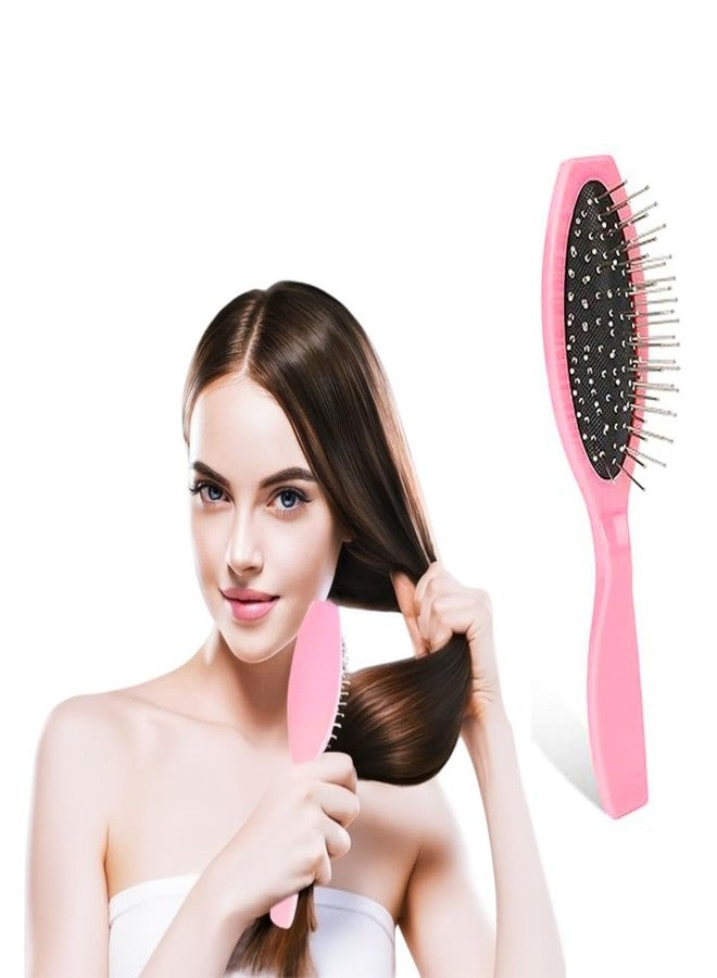 BLUSHIA Classic Cushion Hair Brush, Anti-static ball tips, for Grooming, Straightening, Detangling Hair, Ideal for Women (Pink Color) - Image 2