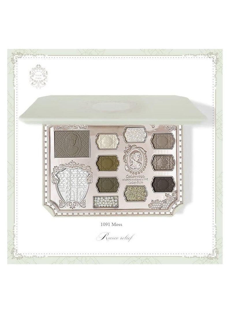COLORROSE Eyeshadow Palette Cowherd Eyeshadow Blush Highlight Integrated Palette (1091 Moss) - Image 2