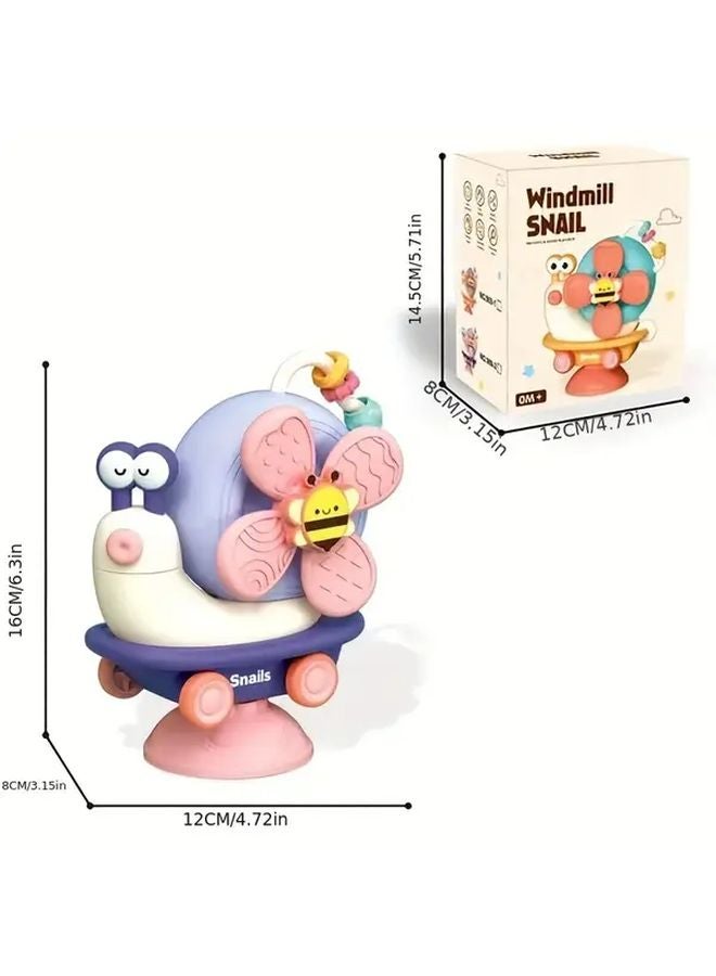 كرسي الأطفال المرتفع القابل للتحويل لعبة دوارة بقاعدة شفاطة لتطوير المهارات الحركية للأطفال - Image 3