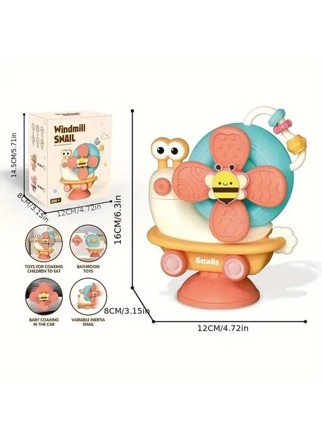 كرسي الأطفال المرتفع القابل للتحويل لعبة دوارة بقاعدة شفاطة لتطوير المهارات الحركية للأطفال - Image 1