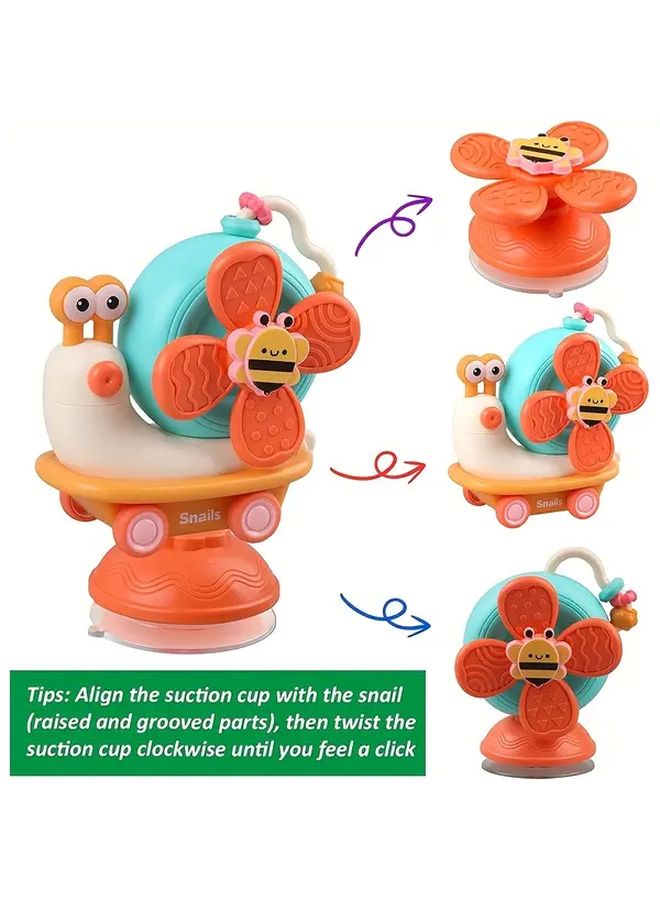 كرسي الأطفال المرتفع القابل للتحويل لعبة دوارة بقاعدة شفاطة لتطوير المهارات الحركية للأطفال - Image 4