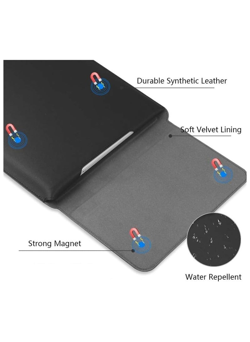 General 15-16 Inch Laptop Sleeve with Stand and Mouse Pad Leather Laptop Case Notebook Computer Protective Cover Slim Bag Compatible with Mac-Book Air/Pro Dell Lenovo  - Image 4