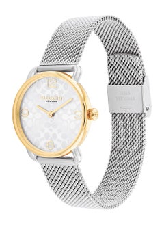 COACH COACH ROUND ANALOG WOMEN'S SILVER WHITE CASE WATCH - 14000115  - Image 1