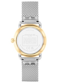 COACH COACH ROUND ANALOG WOMEN'S SILVER WHITE CASE WATCH - 14000115  - Image 3