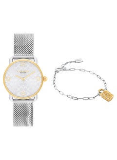 COACH COACH ROUND ANALOG WOMEN'S SILVER WHITE CASE WATCH - 14000115  - Image 2