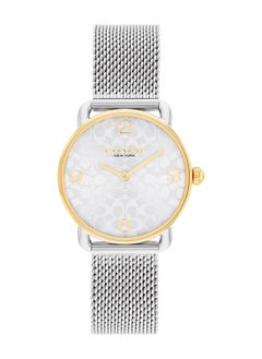 COACH COACH ROUND ANALOG WOMEN'S SILVER WHITE CASE WATCH - 14000115  - Image 4