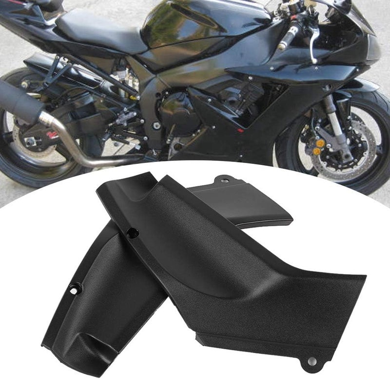 woobles Motorcycle Pair of Side Panels Left & Right Fairing Cover Panel Part Fit for YZF R1 1998-2001 (Black) - Image 2