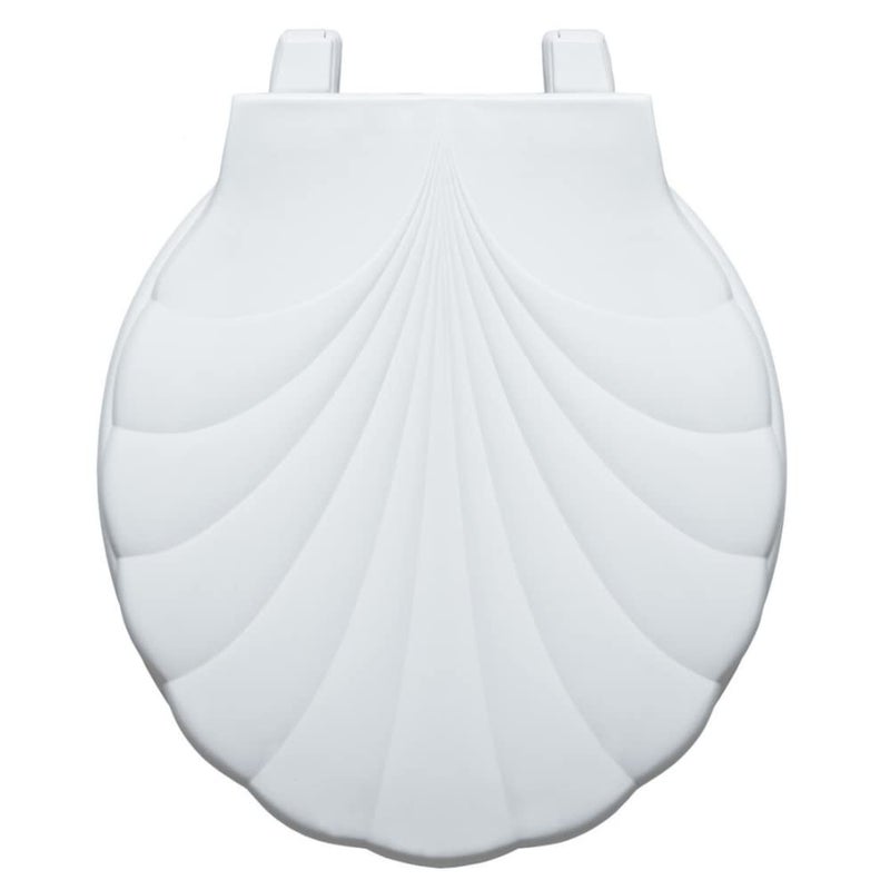 Centoco LiftOff Round Toilet Seat Lift and Clean Shell Design Closed Front with Cover Plastic Made in the USA HP30SLC001 White