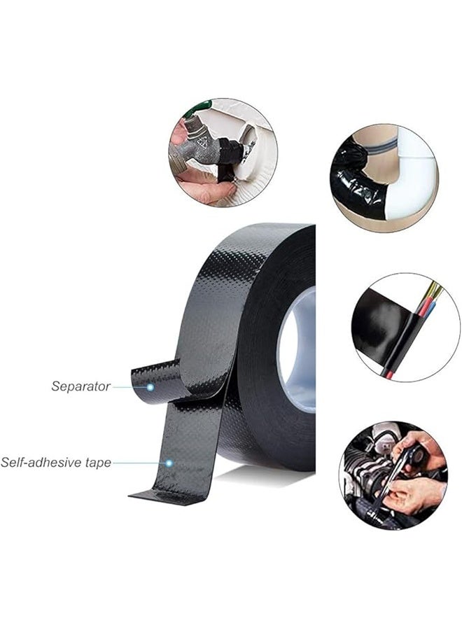 Waterproof Self-Fusing Silicone Rubber Tape Electrical Tape for Coax Connectors/Coaxial Cable/Antenna/Emergency Repair, 25mm*5yds - Image 5
