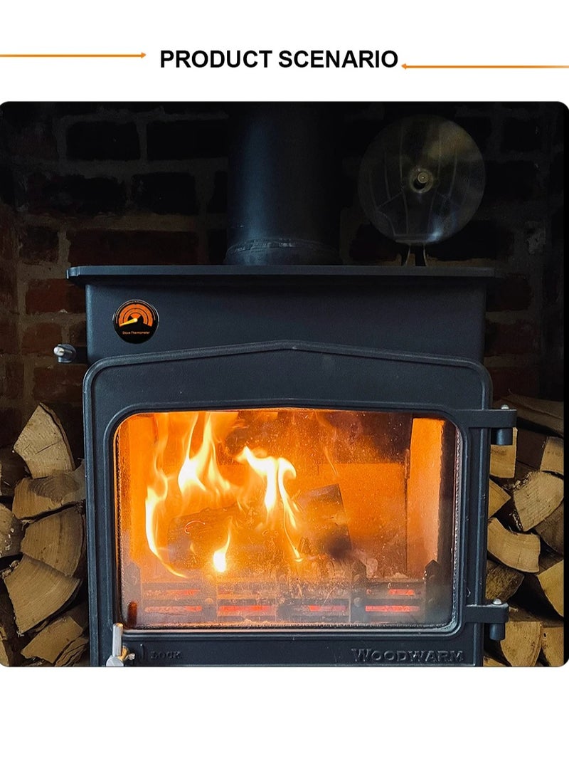 AROAQ Heat Powered Stove Fan, 6 Blades Wood Burner Fireplace Fan, Quiet And Efficient Wood Stove Fan Blower, Durable And Eco Friendly Heat Distribution Fan For Home, (1pc, Black)  - Image 4