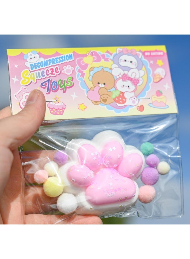 xozgdovg Super Soft Cat Paw Stress Relief Toy 